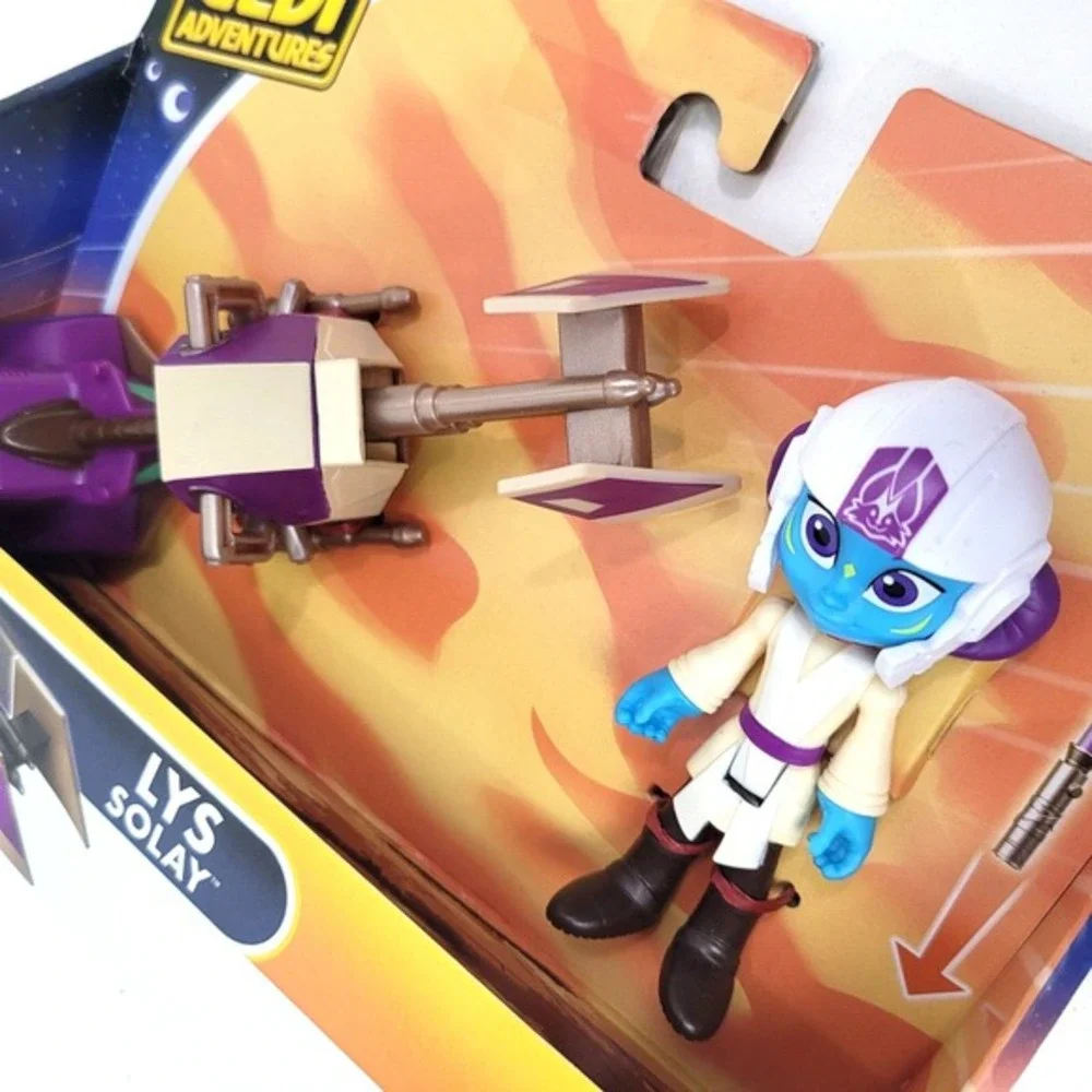 Star Wars Young Jedi Adventures Lys Solay‎ Action Figure with Speeder - Hasbro